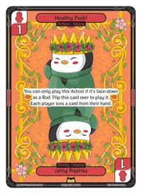 Healthy Push! Healthy Push! - Rare Red Action Vibes TCG card
