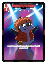 Hit the High Note Hit the High Note - Uncommon Red Action Vibes TCG card