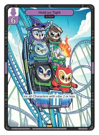 Hold on Tight Hold on Tight - Rare Purple Action Vibes TCG card