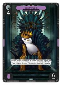 Iron Penguin Iron Penguin - Uncommon Purple Character Vibes TCG card