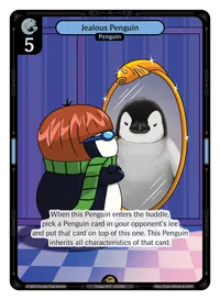 Jealous Penguin Jealous Penguin - Rare Blue Character Vibes TCG card
