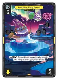 Josephine, Party Queen Josephine, Party Queen - Rare Yellow Character Vibes TCG card