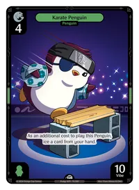 Karate Penguin Karate Penguin - Common Green Character Vibes TCG card