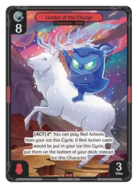 Leader of the Charge Leader of the Charge - Epic Red Character Vibes TCG card