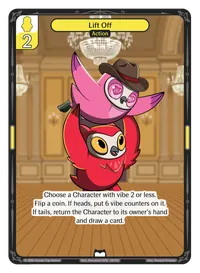 Lift Off Lift Off - Common Yellow Action Vibes TCG card