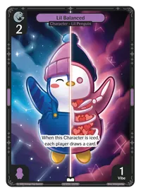 Lil Balanced Lil Balanced - Common Purple Character Vibes TCG card