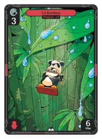 Lil Bamboo Lil Bamboo - Common Red Character Vibes TCG card