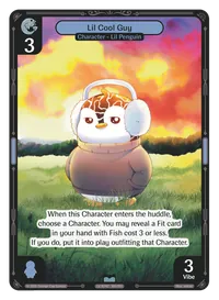 Lil Cool Guy Lil Cool Guy - Uncommon Blue Character Vibes TCG card