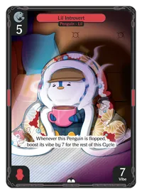 Lil Introvert Lil Introvert - Common Red Character Vibes TCG card
