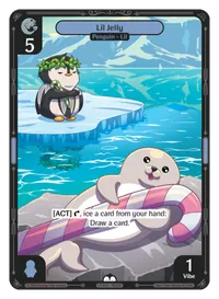 Lil Jelly Lil Jelly - Common Blue Character Vibes TCG card