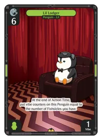 Lil Lodger Lil Lodger - Rare Green Character Vibes TCG card