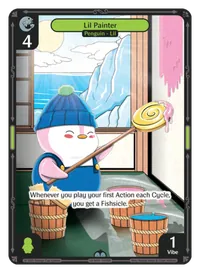 Lil Painter Lil Painter - Uncommon Green Character Vibes TCG card