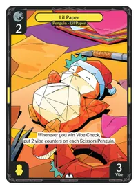 Lil Paper Lil Paper - Common Yellow Character Vibes TCG card