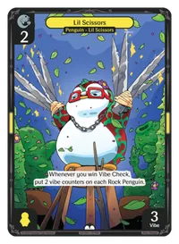 Lil Scissors Lil Scissors - Common Yellow Character Vibes TCG card