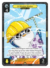 Lil Window Washer Lil Window Washer - Rare Yellow Character Vibes TCG card