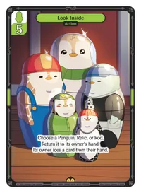 Look Inside Look Inside - Rare Green Action Vibes TCG card