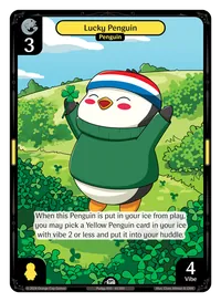Lucky Penguin Lucky Penguin - Common Yellow Character Vibes TCG card