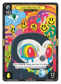 Lumin Who Sees All Lumin Who Sees All - Epic Yellow Character Vibes TCG card