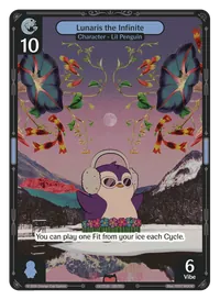 Lunaris the Infinite Lunaris the Infinite - Epic Blue Character Vibes TCG card