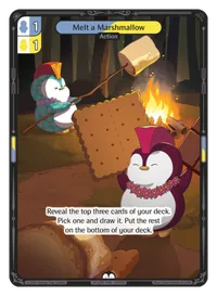 Melt a Marshmallow Melt a Marshmallow - Common Yellow, Blue Action Vibes TCG card