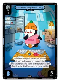 Miss Place, Forgetter of Things Miss Place, Forgetter of Things - Common Blue Character Vibes TCG card