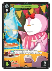 Miss Tweeny Miss Tweeny - Rare Green Character Vibes TCG card