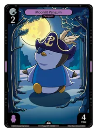 Moonlit Penguin Moonlit Penguin - Common Purple Character Vibes TCG card