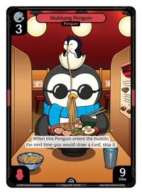 Mukbang Penguin Mukbang Penguin - Uncommon Red Character Vibes TCG card