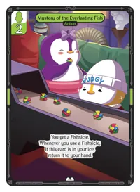 Mystery of the Everlasting Fish Mystery of the Everlasting Fish - Common Green Action Vibes TCG card