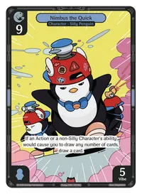 Nimbus the Quick Nimbus the Quick - Epic Blue Character Vibes TCG card
