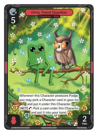 Orrin, Forest Guardian Orrin, Forest Guardian - Epic Red Character Vibes TCG card