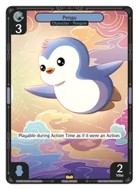 Pengu Pengu - Rare Blue Character Vibes TCG card