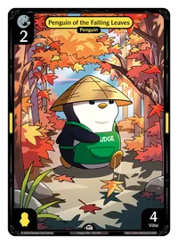 Penguin of the Falling Leaves Penguin of the Falling Leaves - Common Yellow Character Vibes TCG card