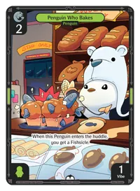 Penguin Who Bakes Penguin Who Bakes - Common Green Character Vibes TCG card