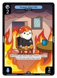 Penguin Who's OK Penguin Who's OK - Common Blue Character Vibes TCG card