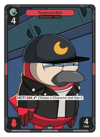 Perplexed Birb Perplexed Birb - Uncommon Red Character Vibes TCG card