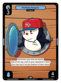Porthole Penguin Porthole Penguin - Common Blue Character Vibes TCG card