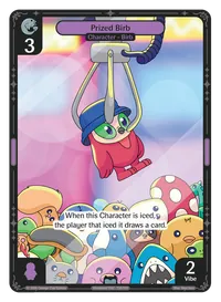 Prized Birb Prized Birb - Uncommon Purple Character Vibes TCG card