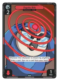 Psychic Birb Psychic Birb - Uncommon Red Character Vibes TCG card