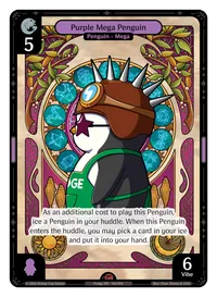 Purple Mega Penguin Purple Mega Penguin - Epic Purple Character Vibes TCG card