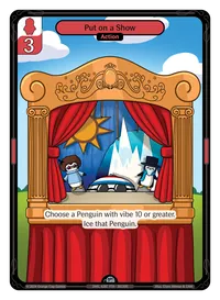 Put on a Show Put on a Show - Uncommon Red Action Vibes TCG card