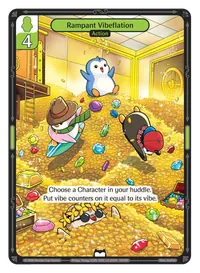 Rampant Vibeflation Rampant Vibeflation - Common Green Action Vibes TCG card