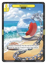 Reminisce Reminisce - Common Yellow Action Vibes TCG card