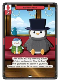 Ride the Train Ride the Train - Common Red Action Vibes TCG card