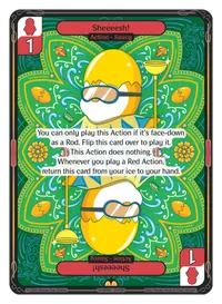 Sheeeesh! Sheeeesh! - Rare Red Action Vibes TCG card