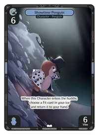 Showtime Penguin Showtime Penguin - Common Blue Character Vibes TCG card