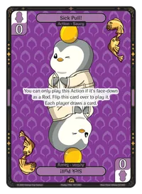 Sick Pull! Sick Pull! - Rare Purple Action Vibes TCG card