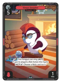 Simon Smasher Simon Smasher - Uncommon Red Character Vibes TCG card