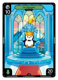 Sir Vibesalot Sir Vibesalot - Epic Green Character Vibes TCG card