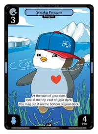 Sneaky Penguin Sneaky Penguin - Common Blue Character Vibes TCG card